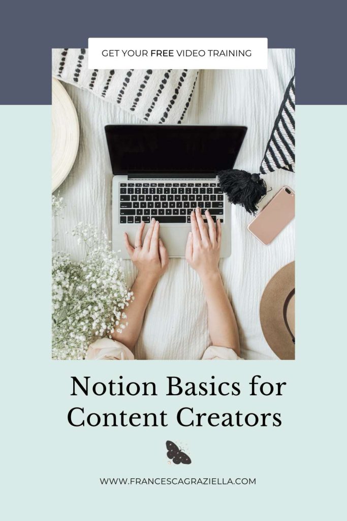 Notion Basics for Content Creators FREE Video Training